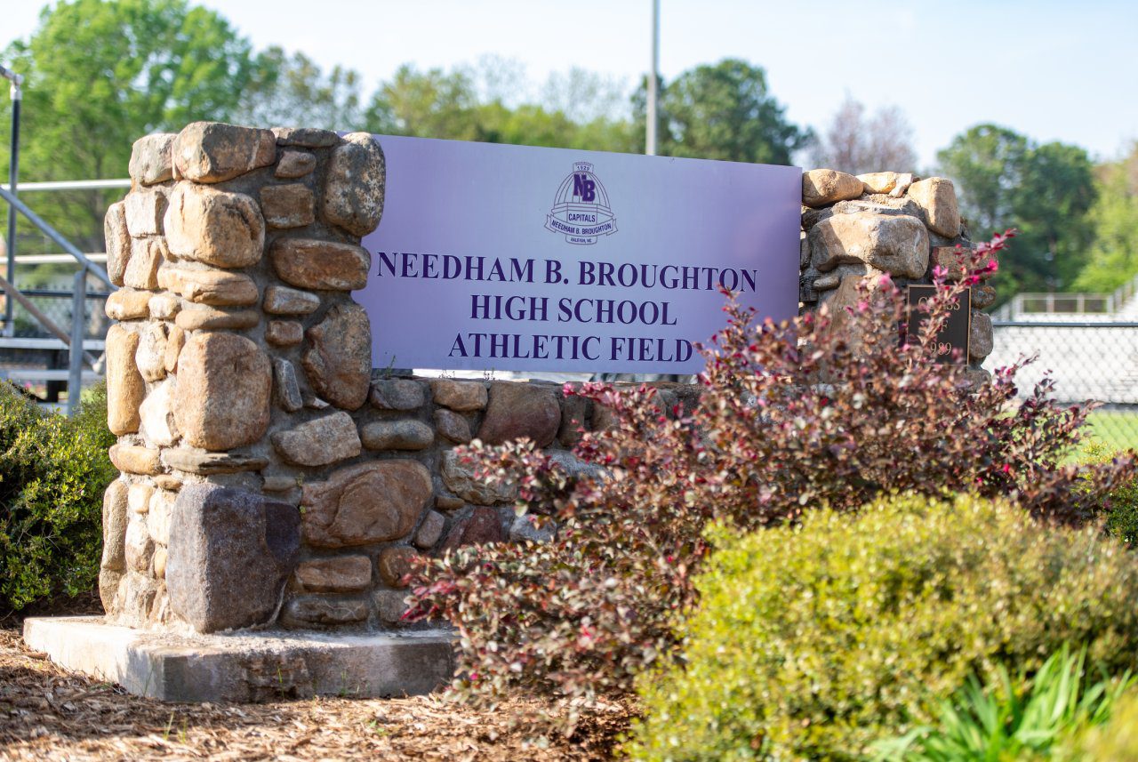 Needham B broughton high school athletic field