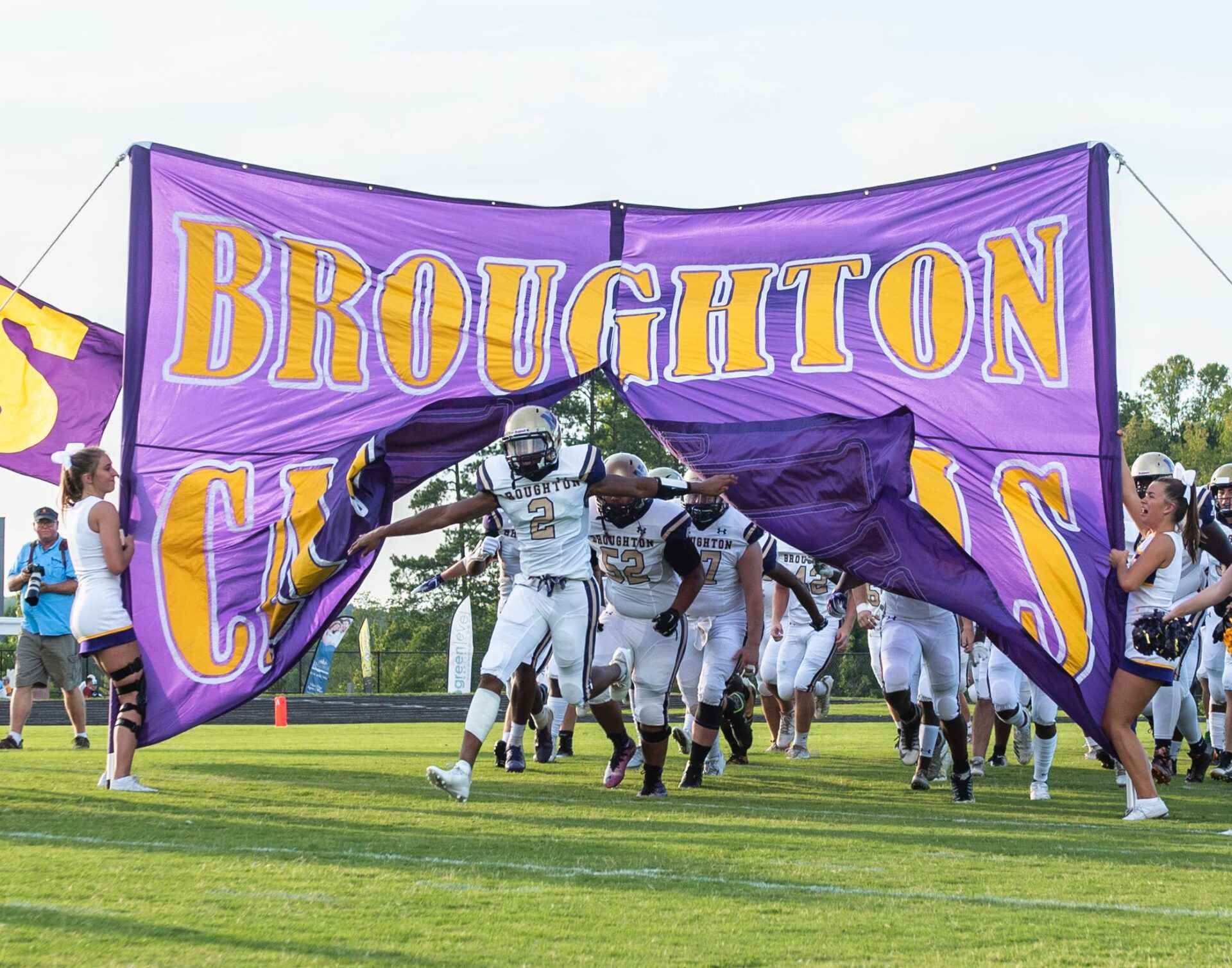 Broughton football vs. Apex. August 17, 2018.